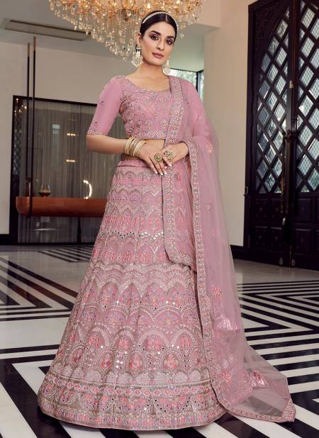 Pink Colour ARYA 25 New Wedding Wear Organza Heavy Latest Bridal Lehenga Choli Collection 9716